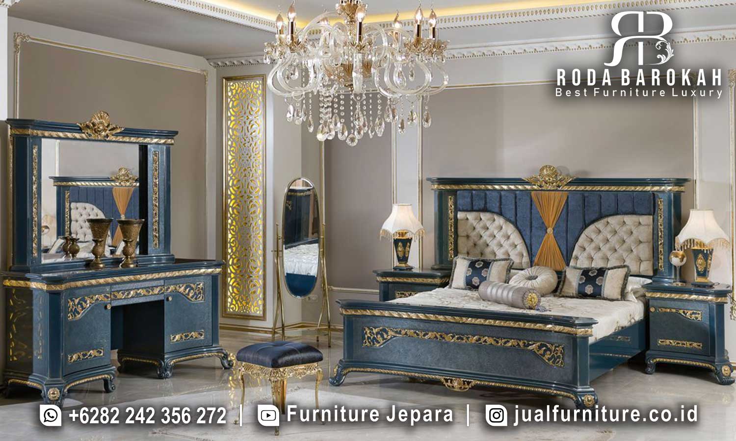 New Model Tempat Tidur Mewah Desain Klasik Terbaru STT-271