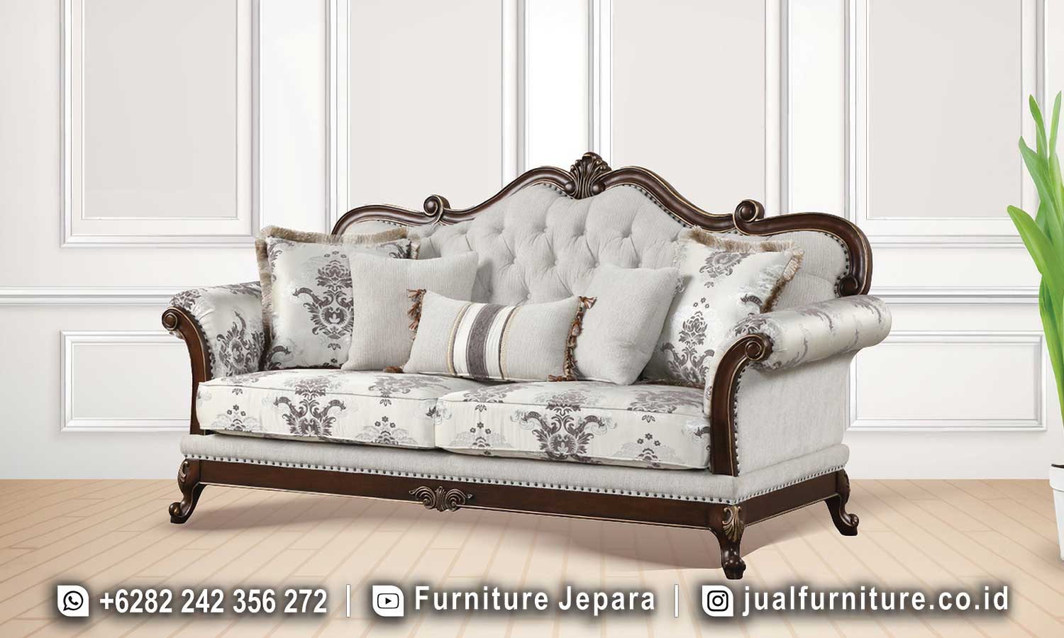 Deal Spesial Sofa Jati Mewah Desain Eksklusif STM-791