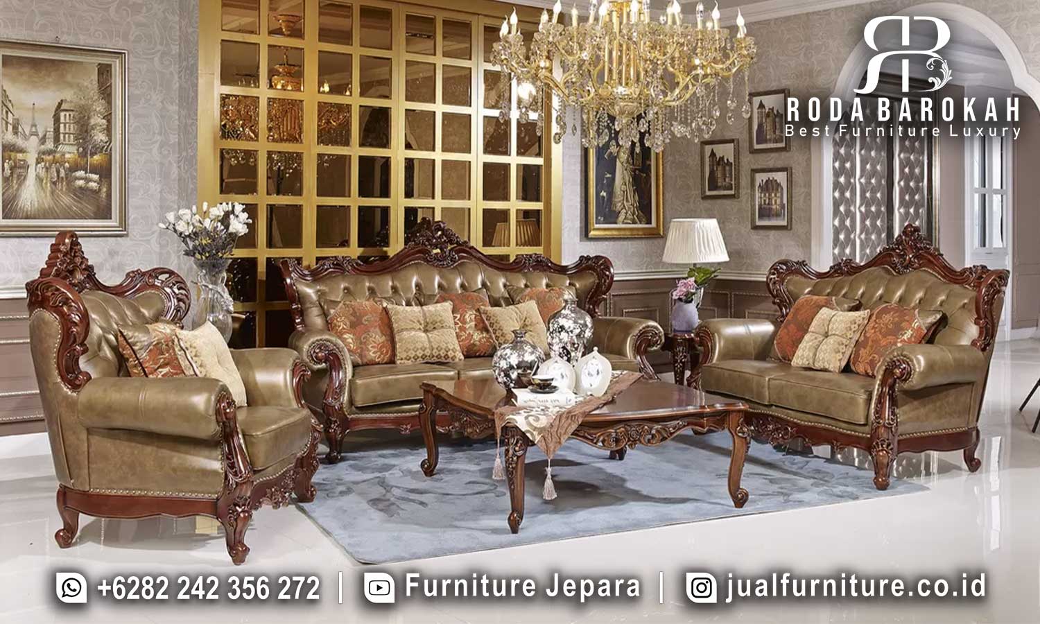 Diskon Spesial Set Kursi Mewah Ukir Finishing Rapi STM-788