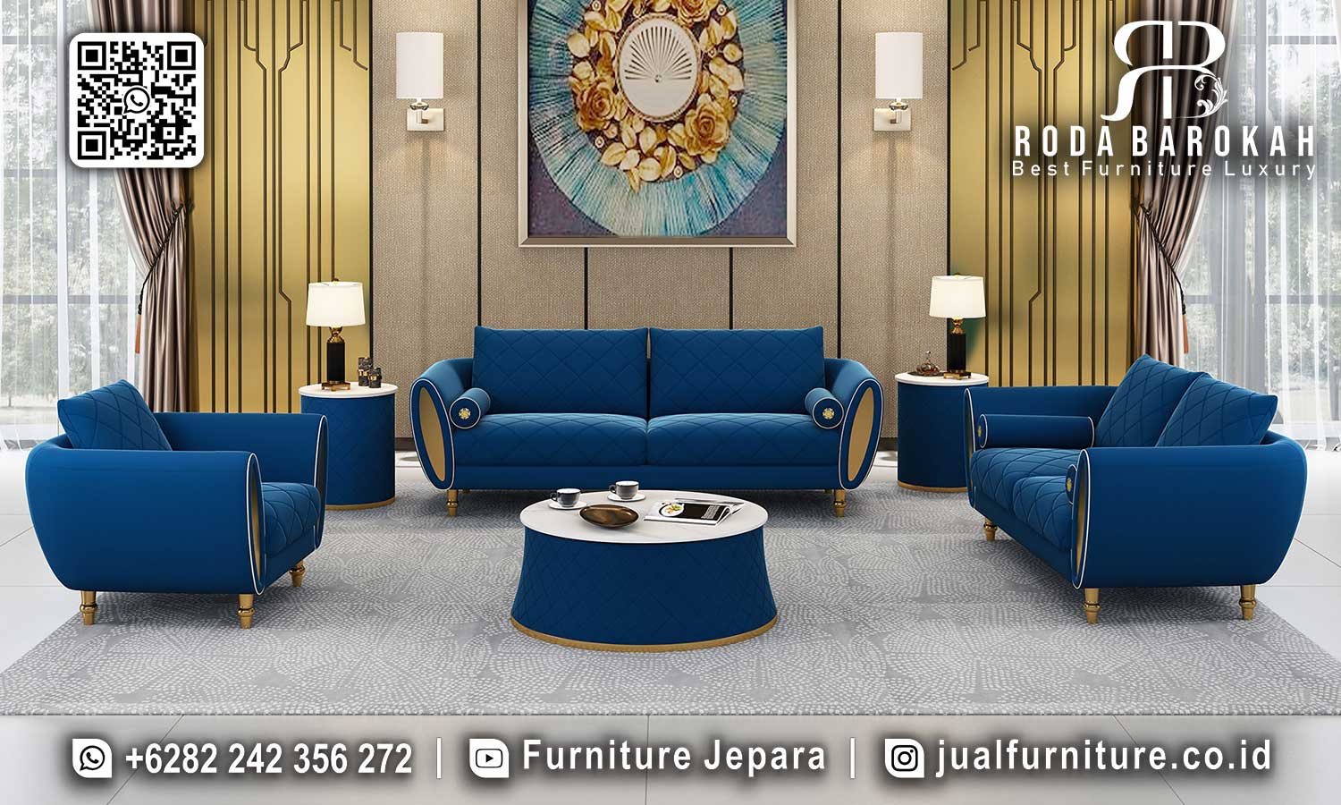 Sofa Tamu Retro Scandinavian STM-799 (2)