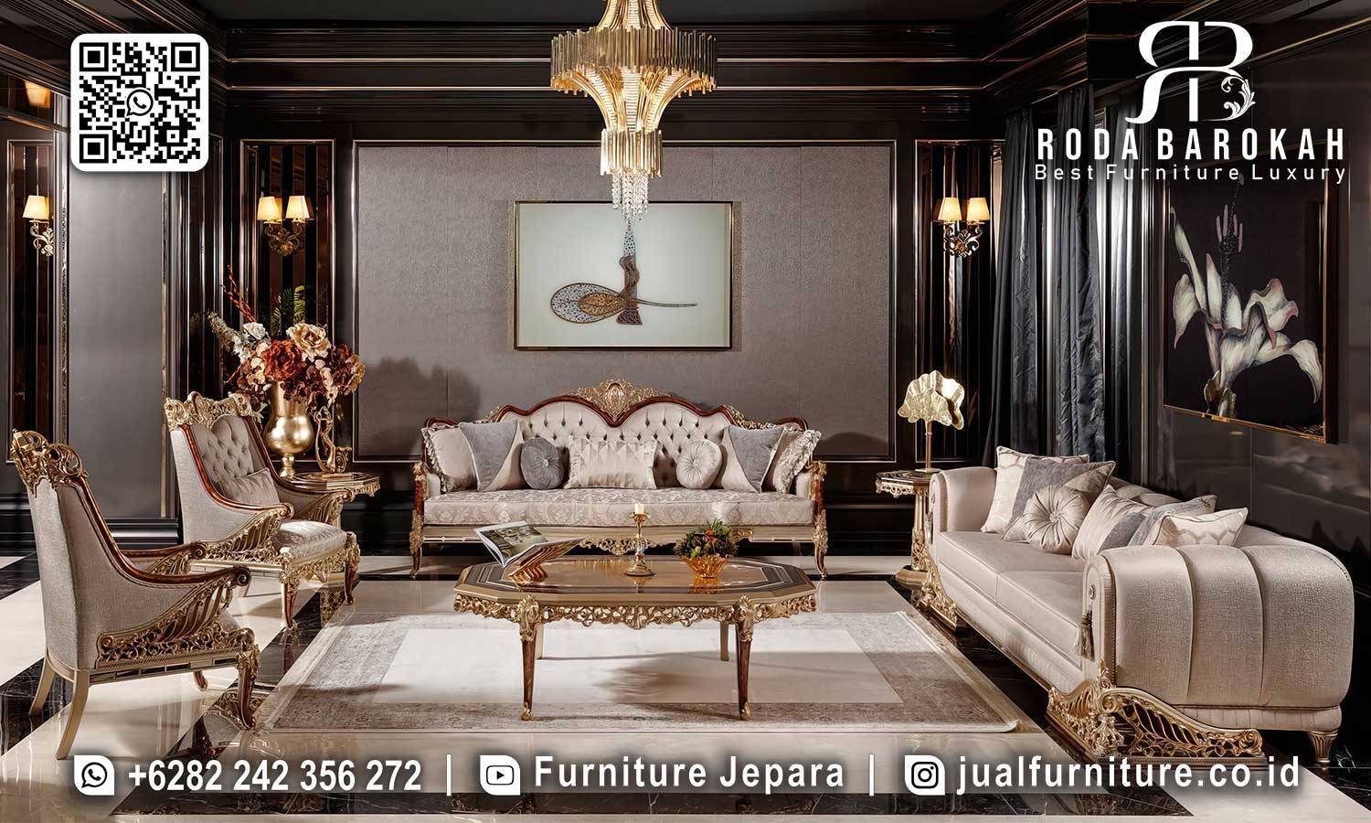 Harga Terbaik Sofa Tamu Mewah Hotel Terlaris 2025 STM-810