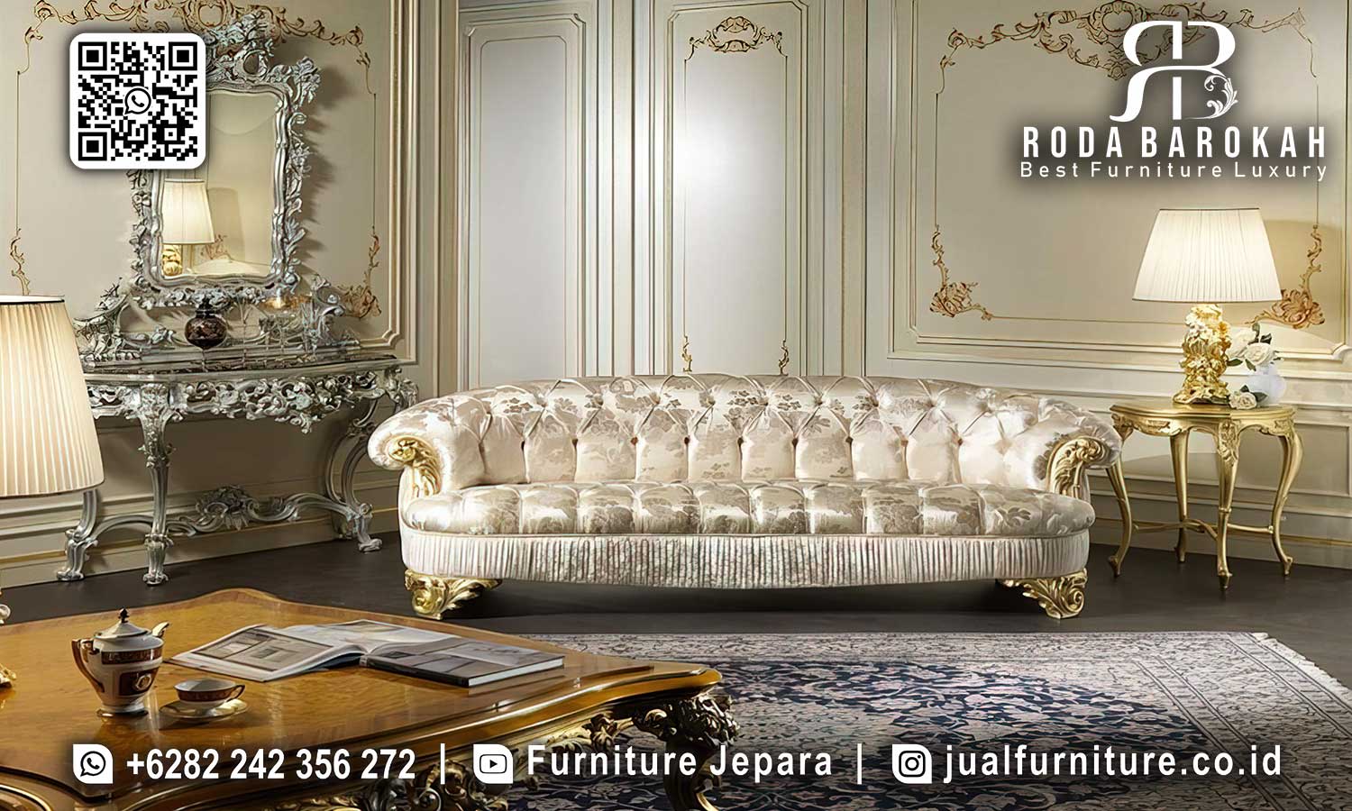 Khusus Hari Ini Sofa Tamu Mewah Diskon Besar STM-809