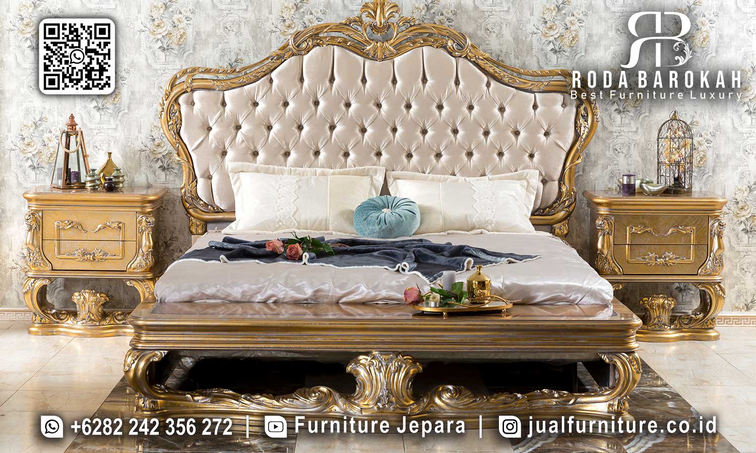 Toko Online tempat tidur rococo mewah Paling Laku STT-401