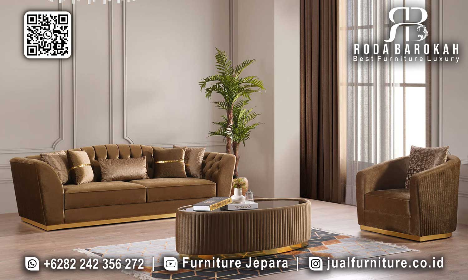 Belanja Hemat Mebel Sofa Tamu Mewah Tahan Lama STM-819