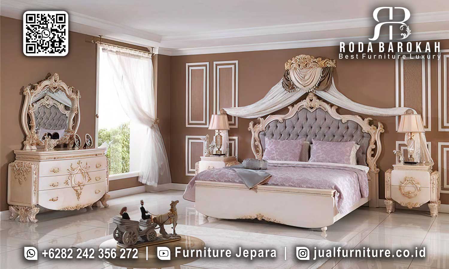 Big Sale Set Dipan Mewah Klasik Tanpa Perakitan STT-437