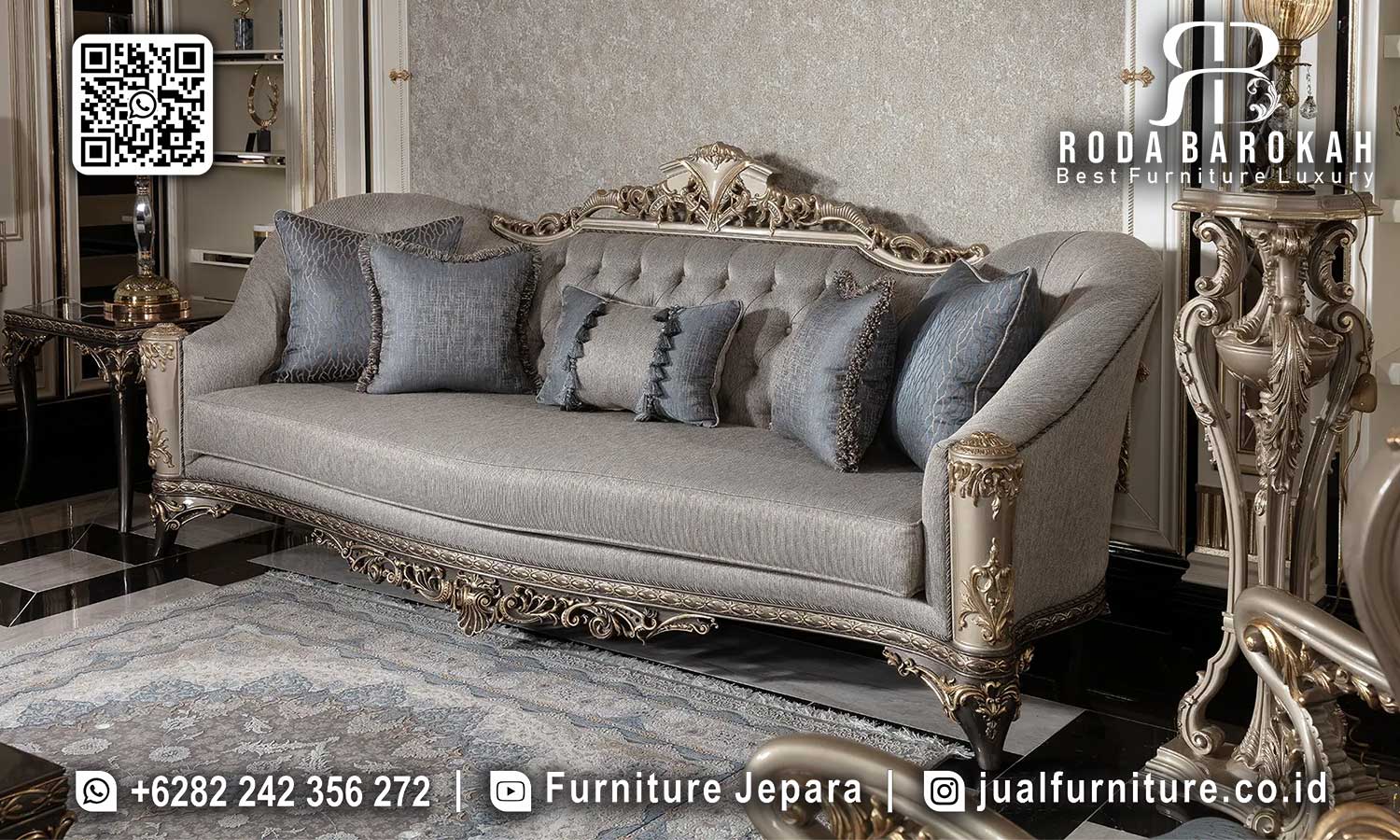 Diskon Spesial Sofa Ruang Tamu Mewah Estetik Banget STM-815