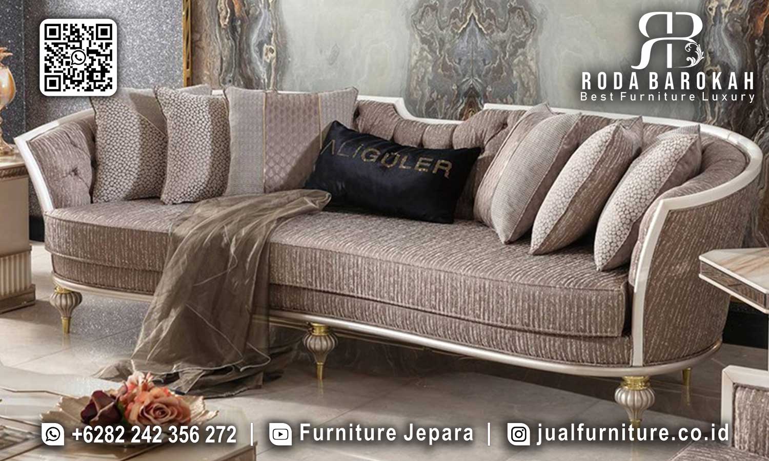 Hot Promo Set Kursi Tamu Mewah Ukuran Ideal STM-834