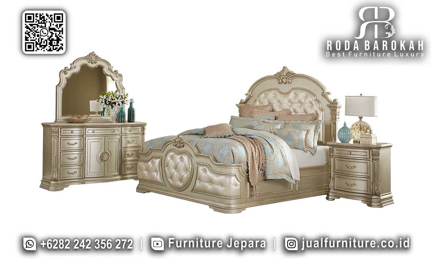 Khusus Hari Ini Furniture Kamar Mewah Elegan Desain Eksklusif STT-421