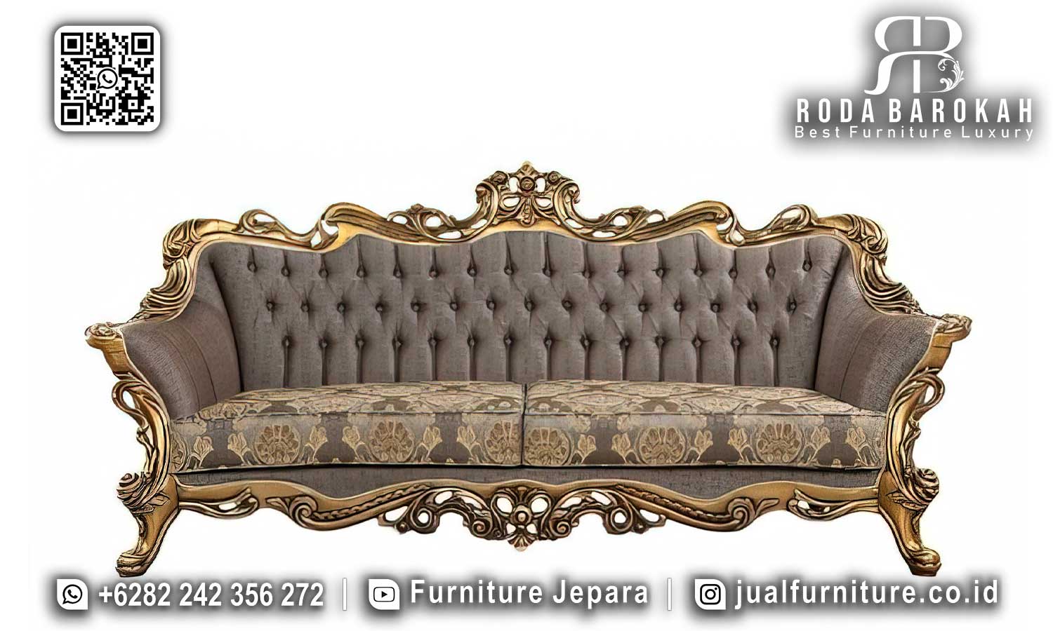Lagi Viral Sofa Mewah Golden Luxury Tampilan Stylish STM-826