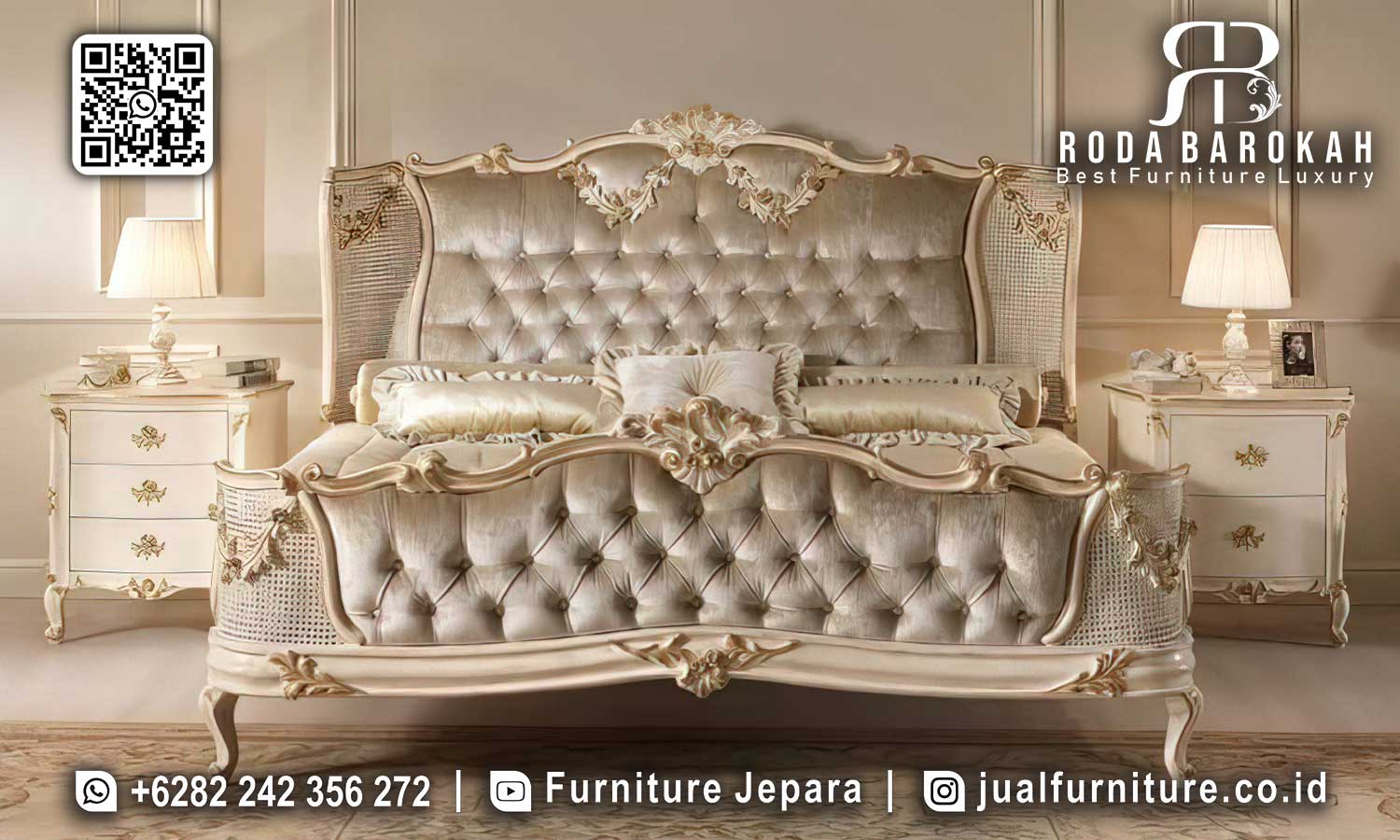 Limited Edition Tempat Tidur Mewah Material Solid STT-419