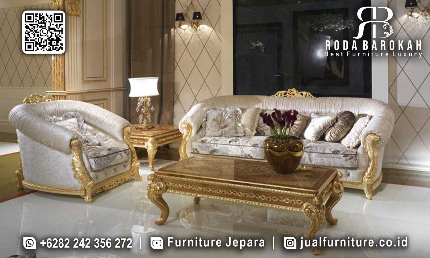 Stok Terbatas Set Sofa Tamu Klasik Kualitas Terbaik STM-820