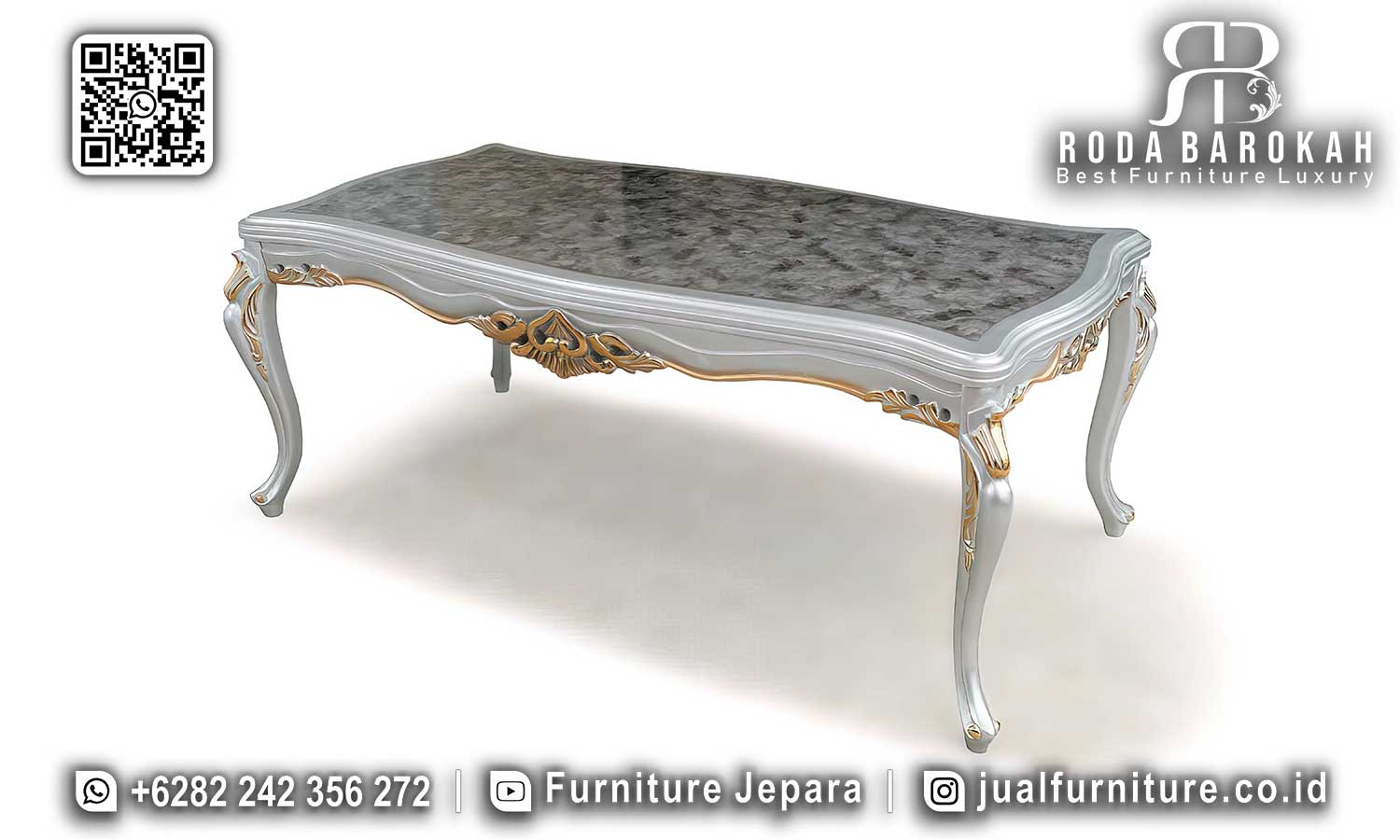 Super Promo Meja Makan Rumah Mewah Fleksibel Ruangan SMM-542