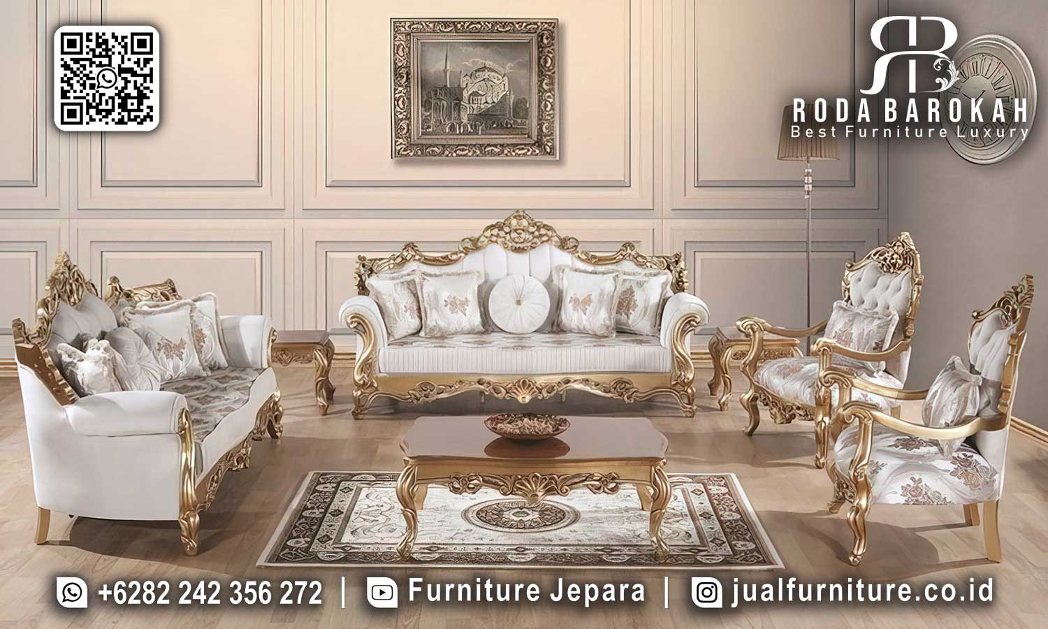 Best Seller Sofa Gold Ruang Tamu Sedang Laku STM-836