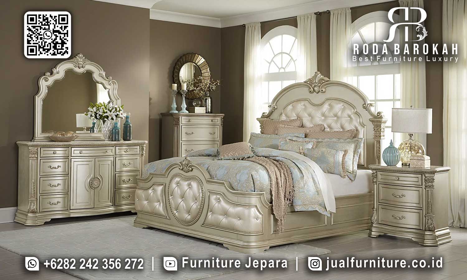 Khusus Hari Ini Furniture Kamar Mewah Elegan Desain Eksklusif STT-421