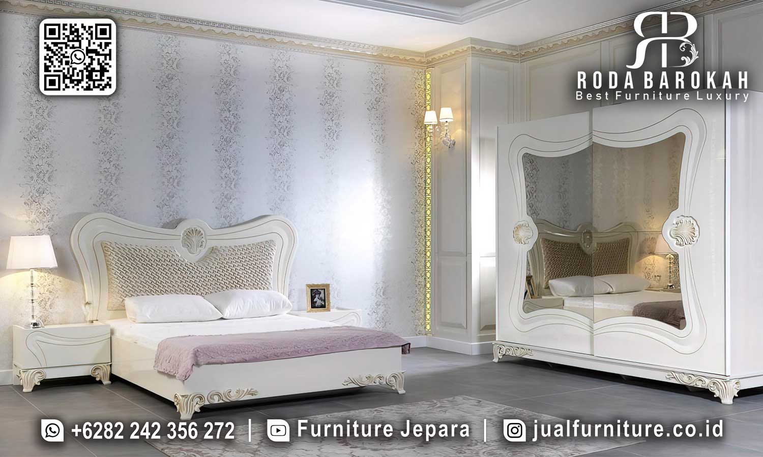 Super Promo Furniture Tempat Tidur Modern Sentuhan Mewah STT-414