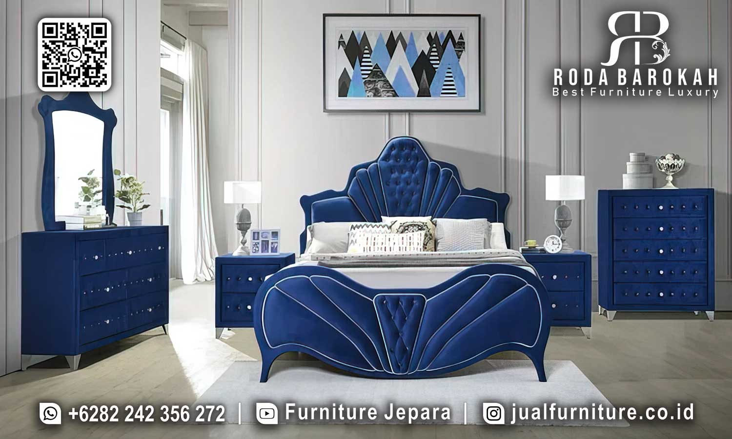 Antik Set Tempat Tidur Mewah Garansi Panjang STT-456