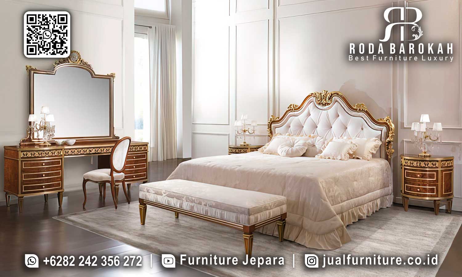 Baru Tempat Tidur Mutiara Mewah Praktis Dipakai STT-462