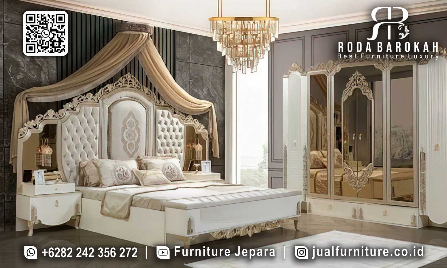 Favorit Set Kamar Mewah Ukir Fleksibel Ruangan STT-449
