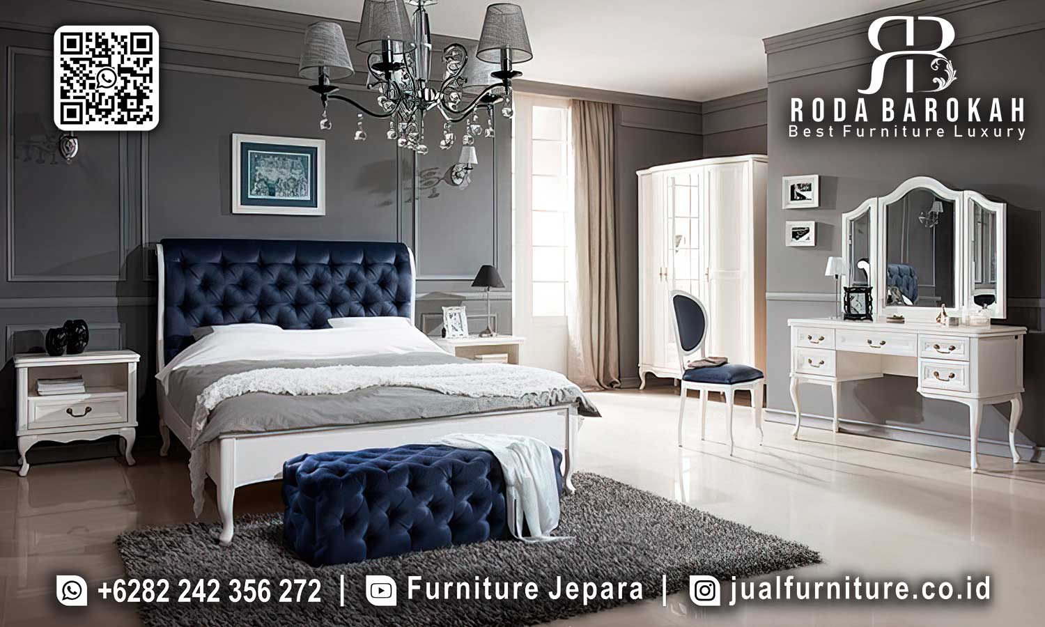 Terfavorit Tempat Tidur Mewah Modern Aman Dipakai STT-455