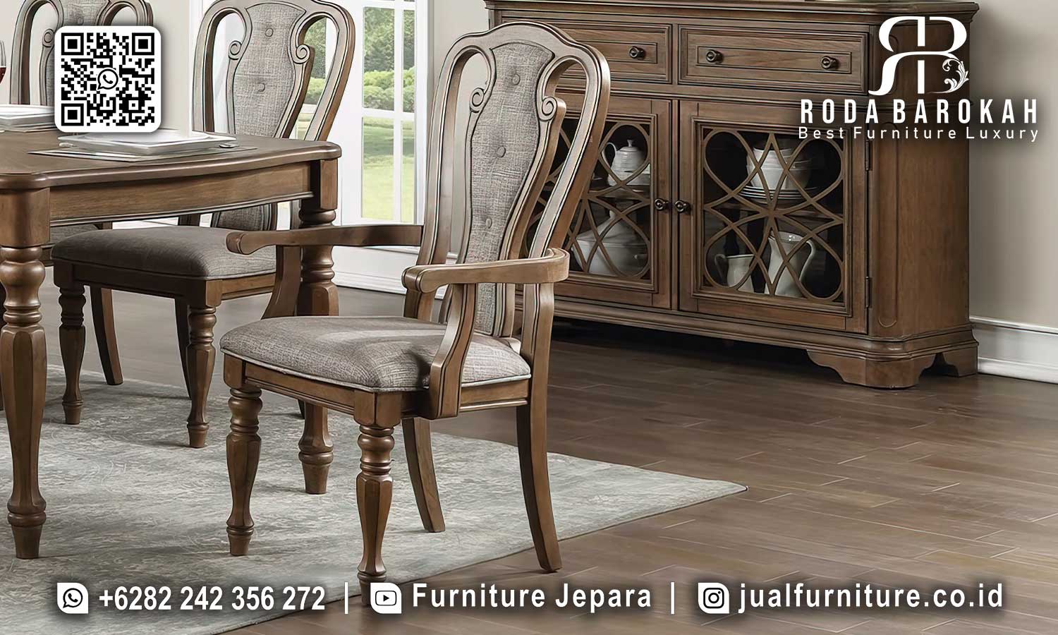 Dapatkan Meja Makan Iverno Mewah Bahan Kuat SMM-596