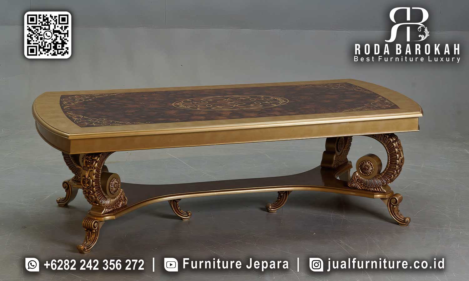 Desain Meja Makan Mewah Verona Kualitas Premium SMM-608