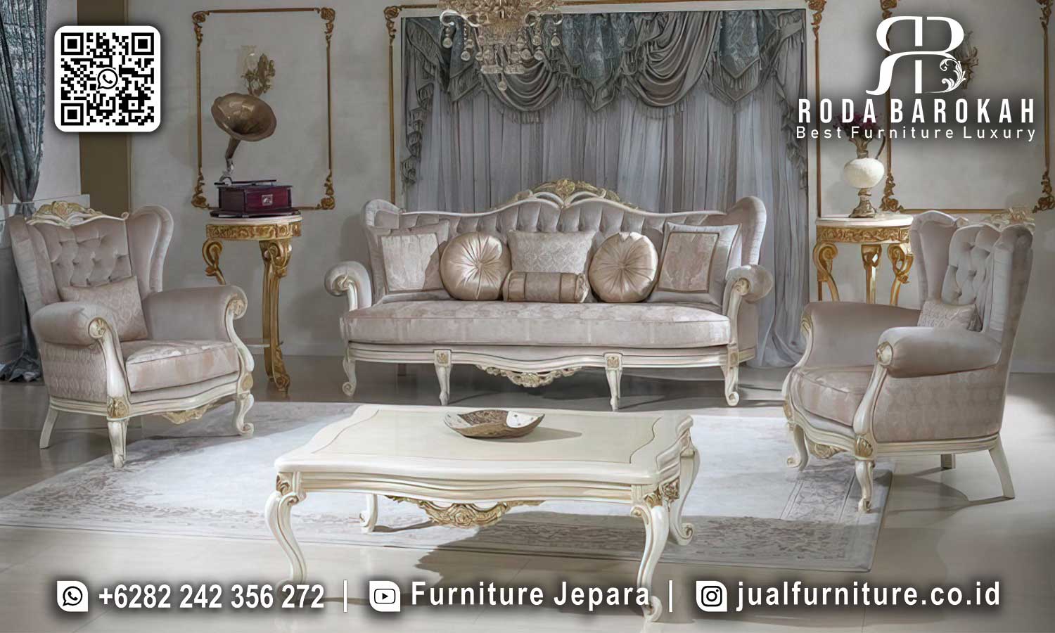 Jual Set Sofa Mewah Bruges Kesan Refined STM-887