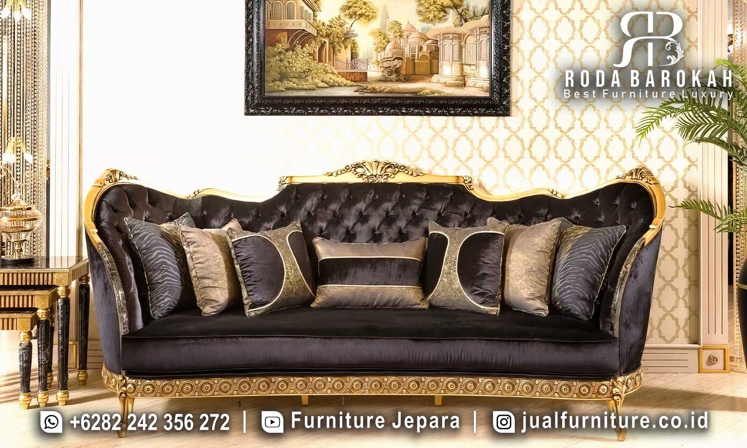 Kursi Sofa Tamu Mewah Royale Desain Refined STM-877