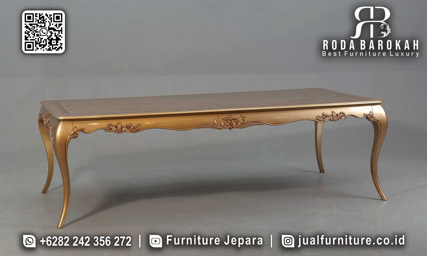 Meja Makan Mewah Bruges Bernuansa Elegan SMM-603