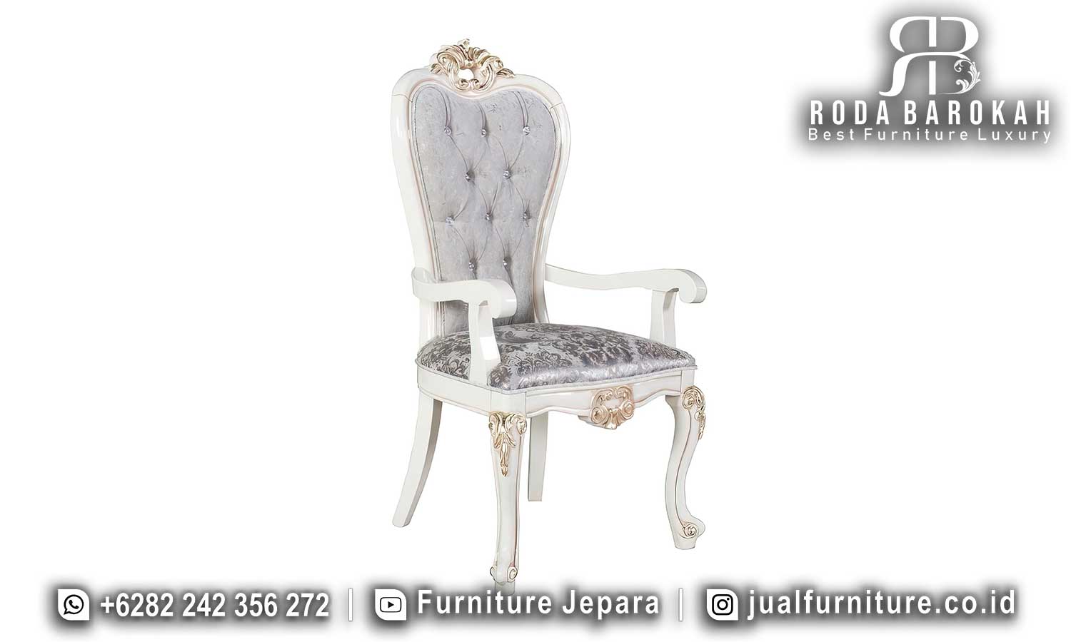 Meja Makan Mewah Louis Desain Berkelas SMM-601