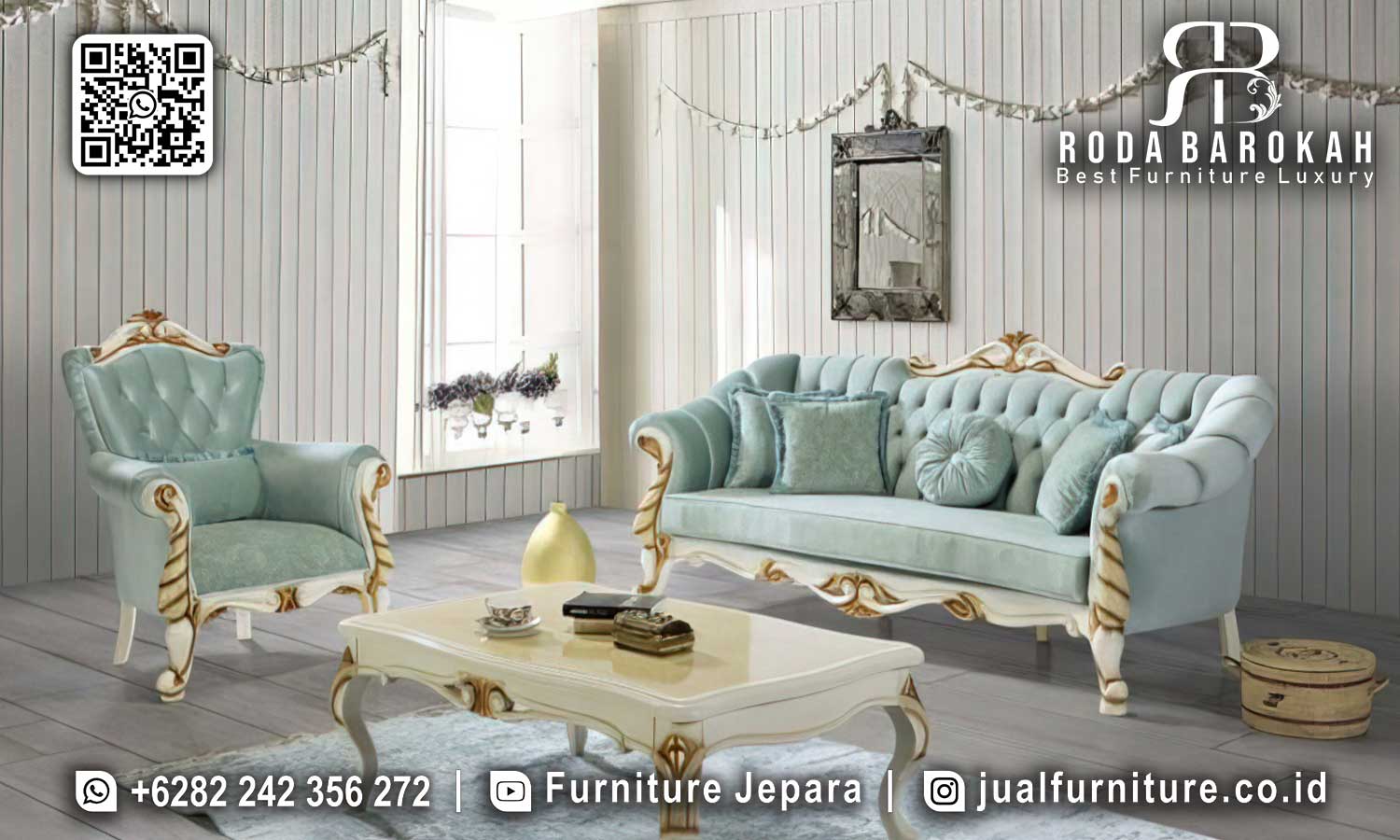 Spesial Sofa Tamu Mewah Capri Kerajinan Jepara STM-886