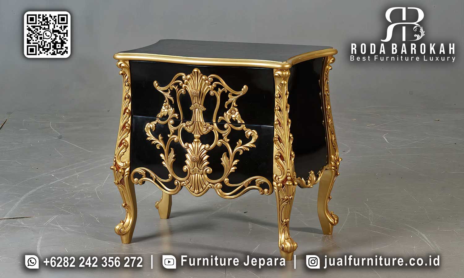 Tempat Tidur Emas Mewah Dubrovnik Seniman Jepara STM-882