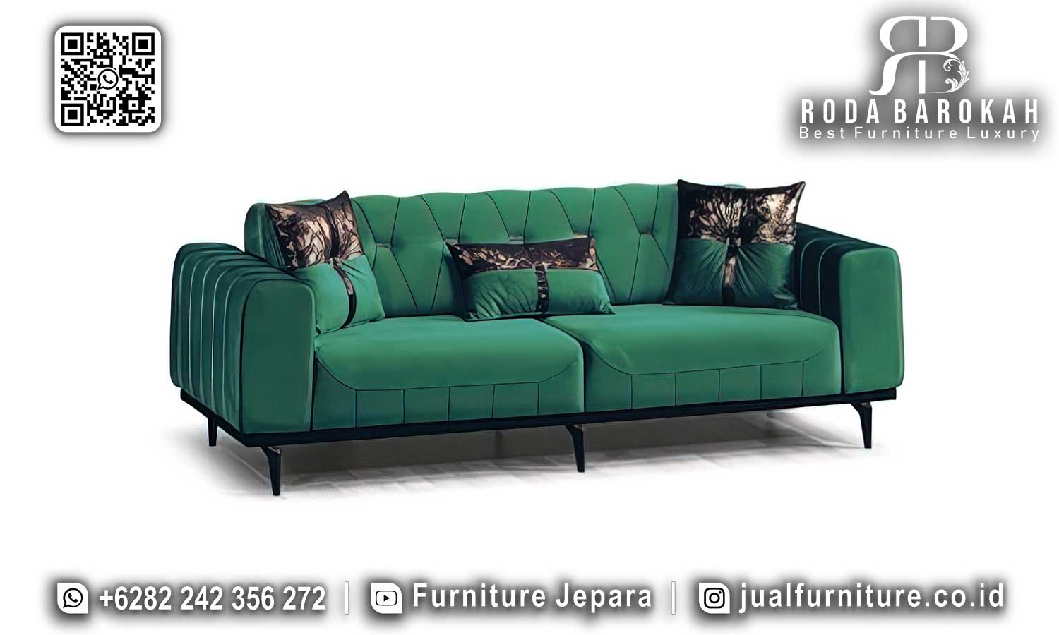 Desain Sofa Tamu Mewah Modern Andalusia Klasik Elegan SMM-625