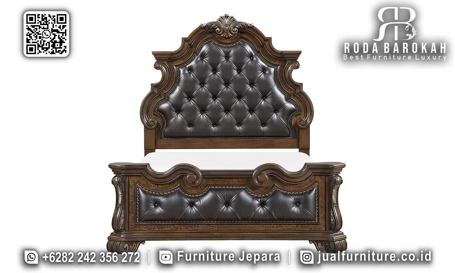 Desain Tempat Tidur Jati Jepara Bellezza Awet Digunakan STT-506