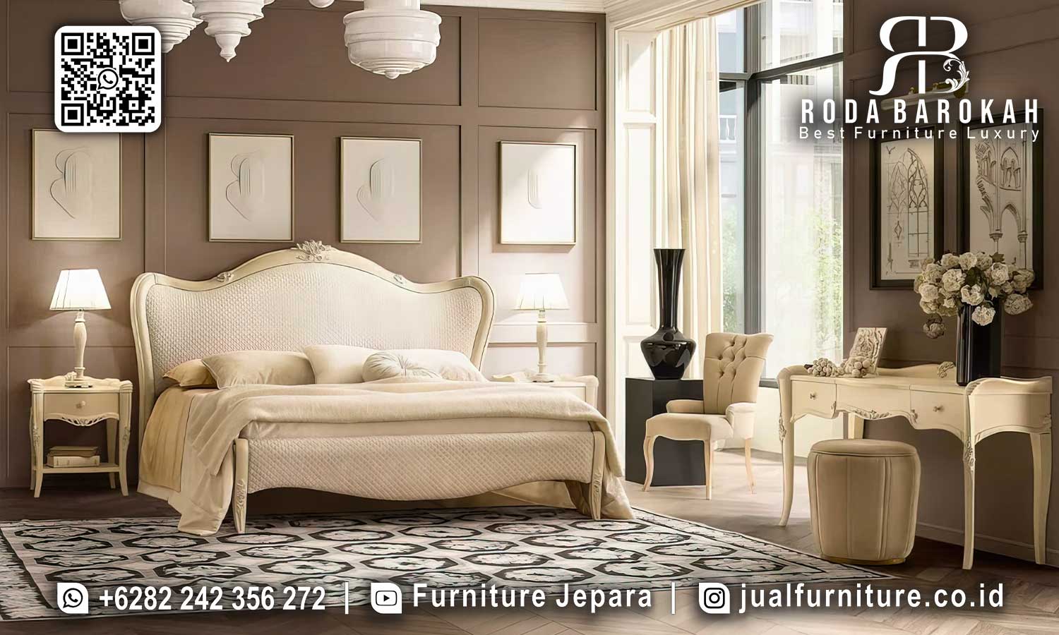 Desain Tempat Tidur Mewah Cordoba Pengerjaan Halus STT-477