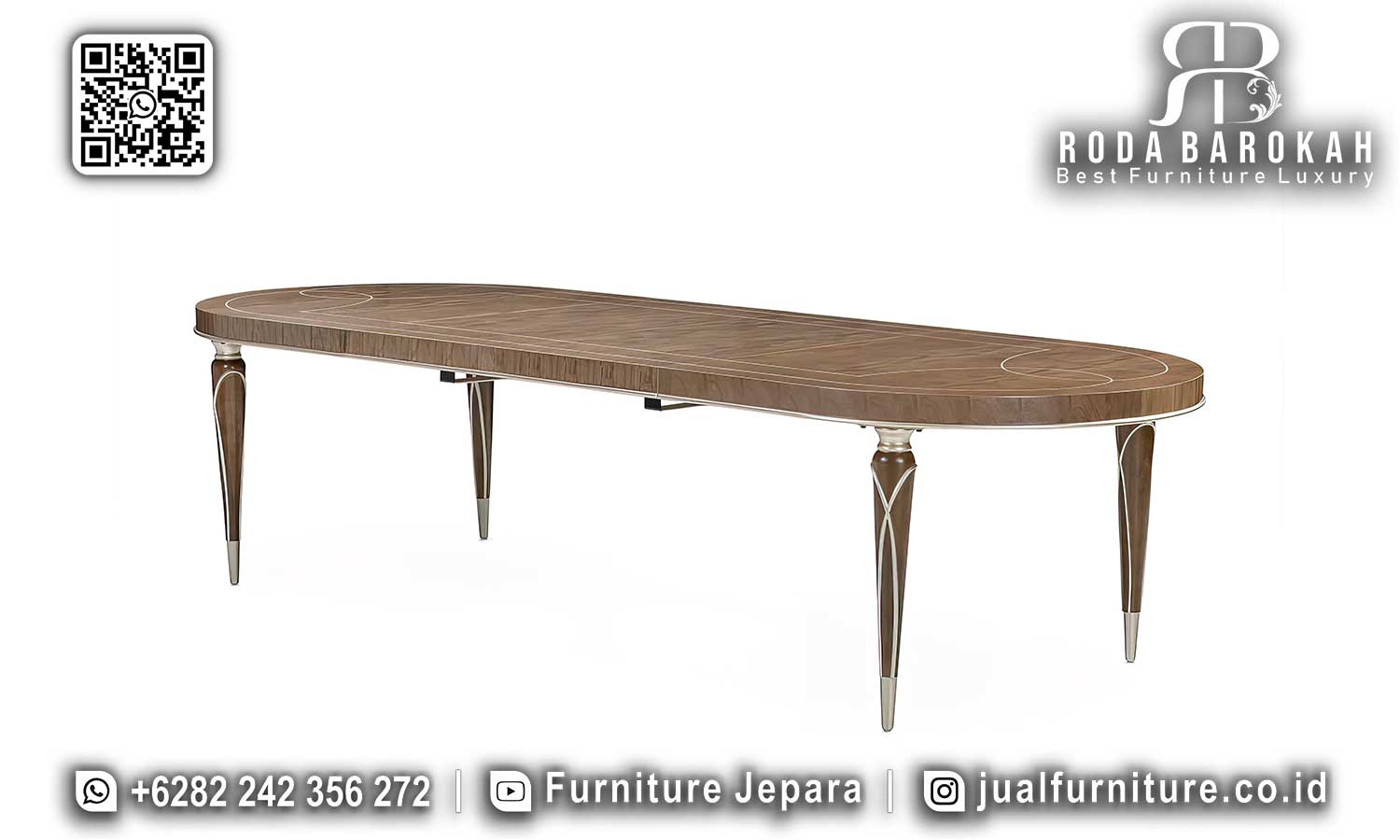 Jual Meja Makan Mewah Modern Sevilla Produk Berkualitas SMM-662