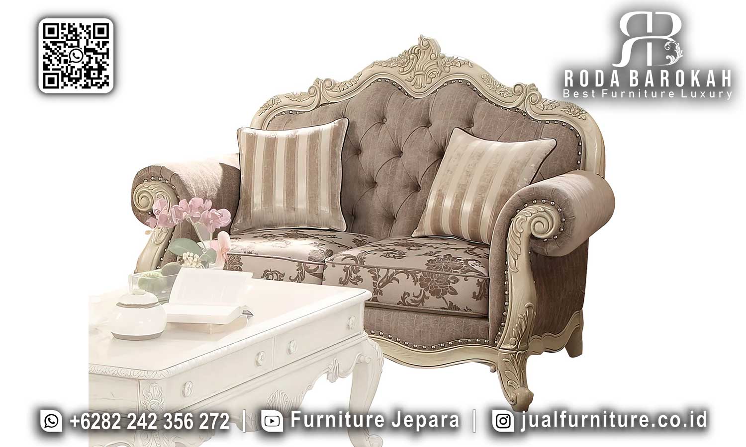 Jual Sofa Ruang Tamu Mewah Modena Pengerjaan Halus STM-889