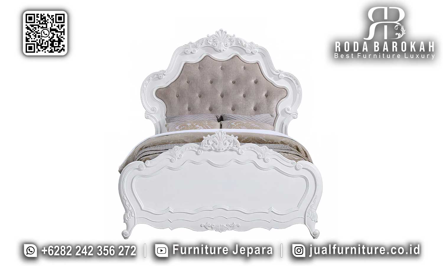 Jual Tempat Tidur Mewah Eleganza Ornamen Klasik STT-505