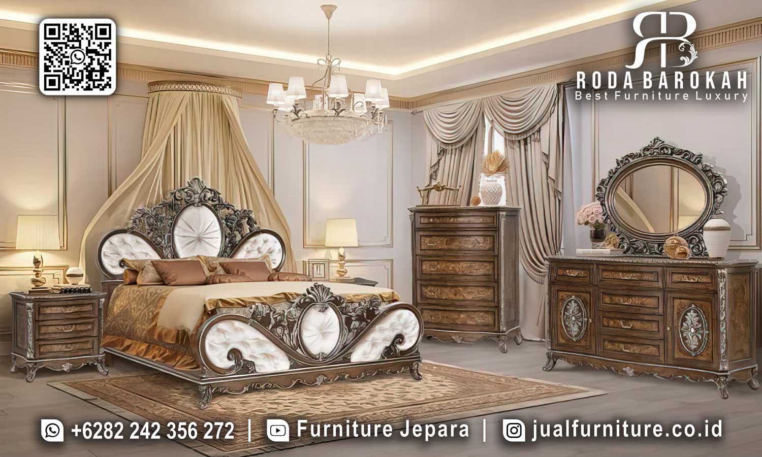 Jual Tempat Tidur Mewah Natuural Brescia Produk Terjamin STT-522