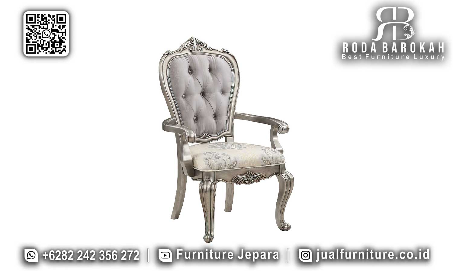 Meja Makan Mewah Jepara Nobile Pengerjaan Presisi SMM-651