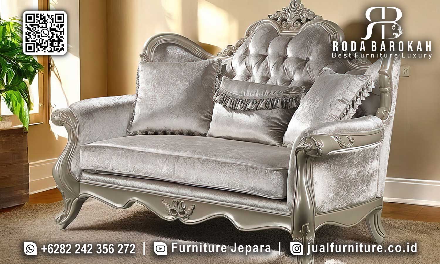 Model Sofa Tamu Mewah Bergamo Workshop Jepara STM-923