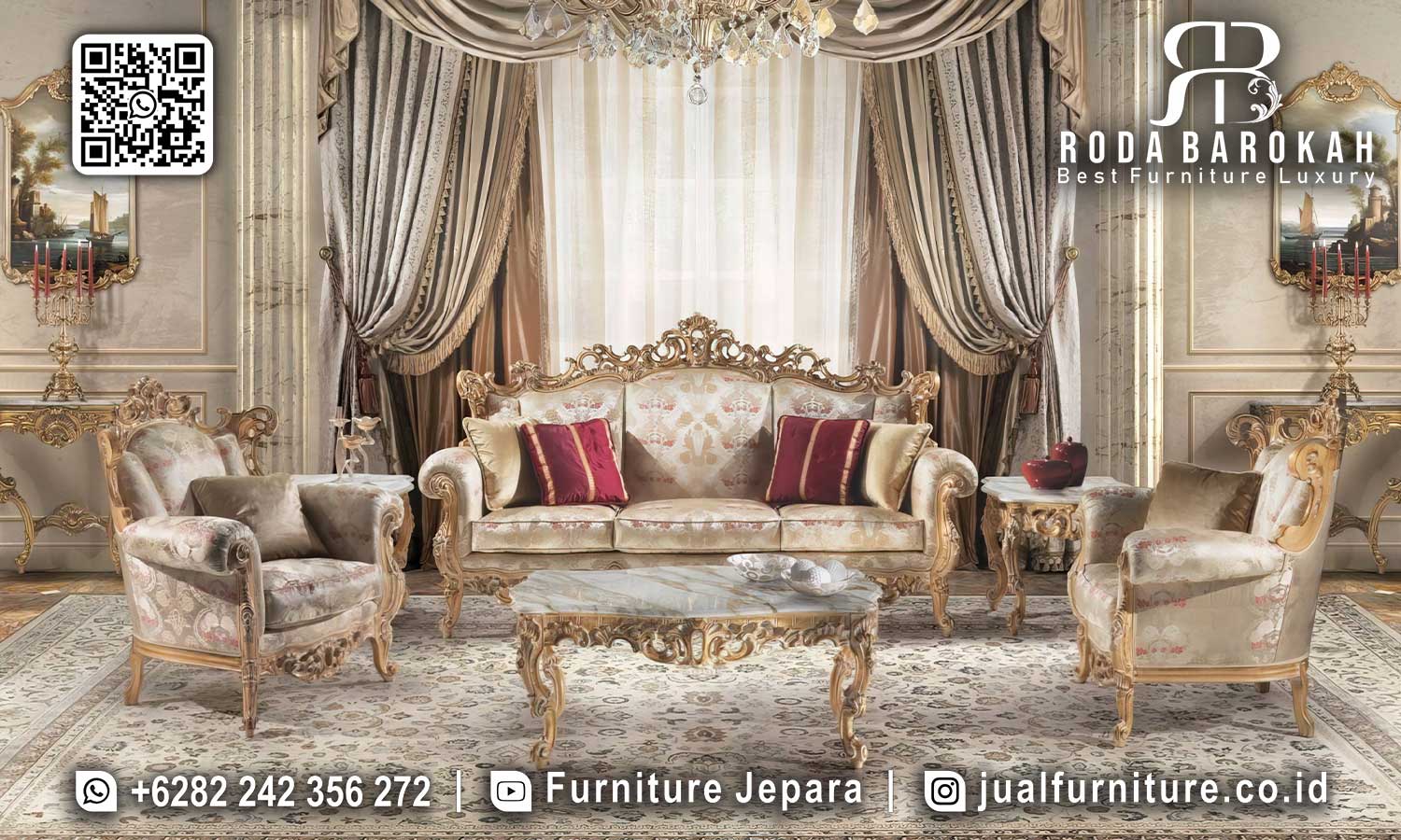 Model Sofa Tamu Mewah Splendore Nuansa Elegan STM-934