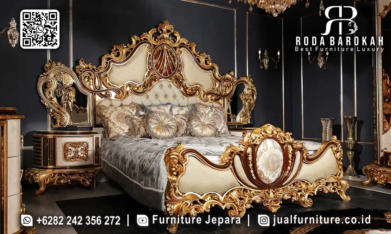 Seller Tempat Tidur Ukir Mewah Maestro Ukiran Jepara STT-478