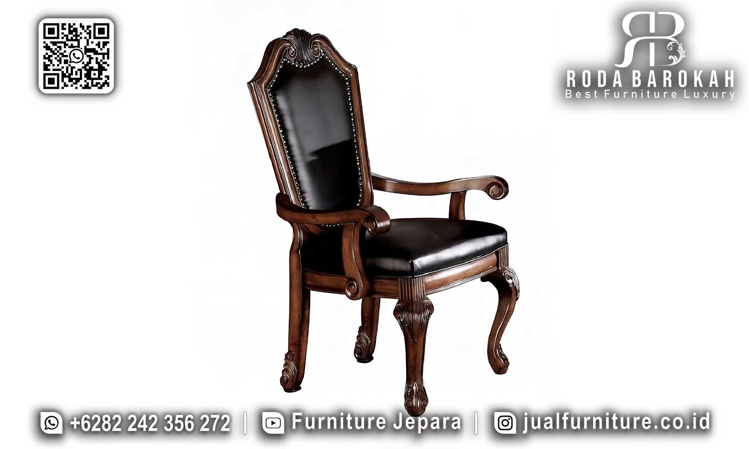 Set Meja Makan Jati Natural Palazzo Pengerjaan Halus SMM-652