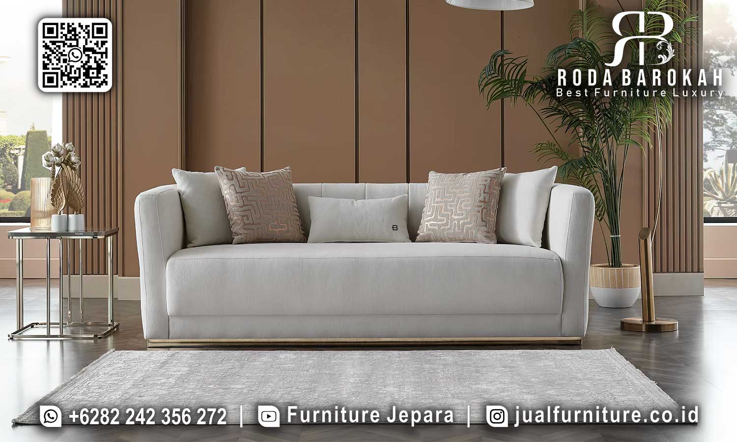 Set Sofa Tamu Mewah Stainless Napoleon Kesan Refined STM-914