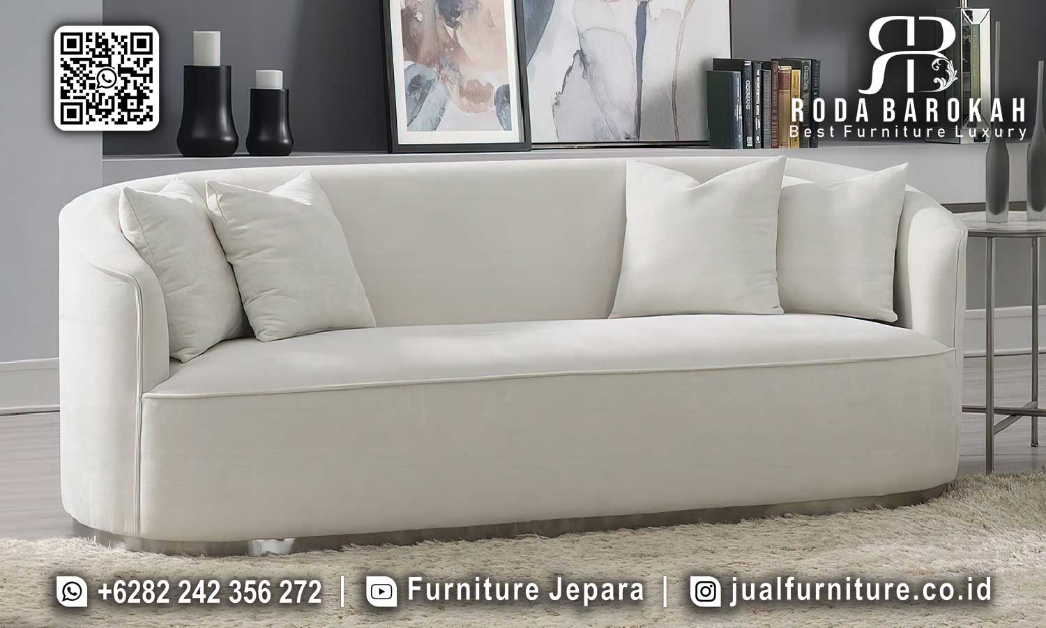 Set Sofa Tamu Minimalis Modern Positano Desain Refined STM-917