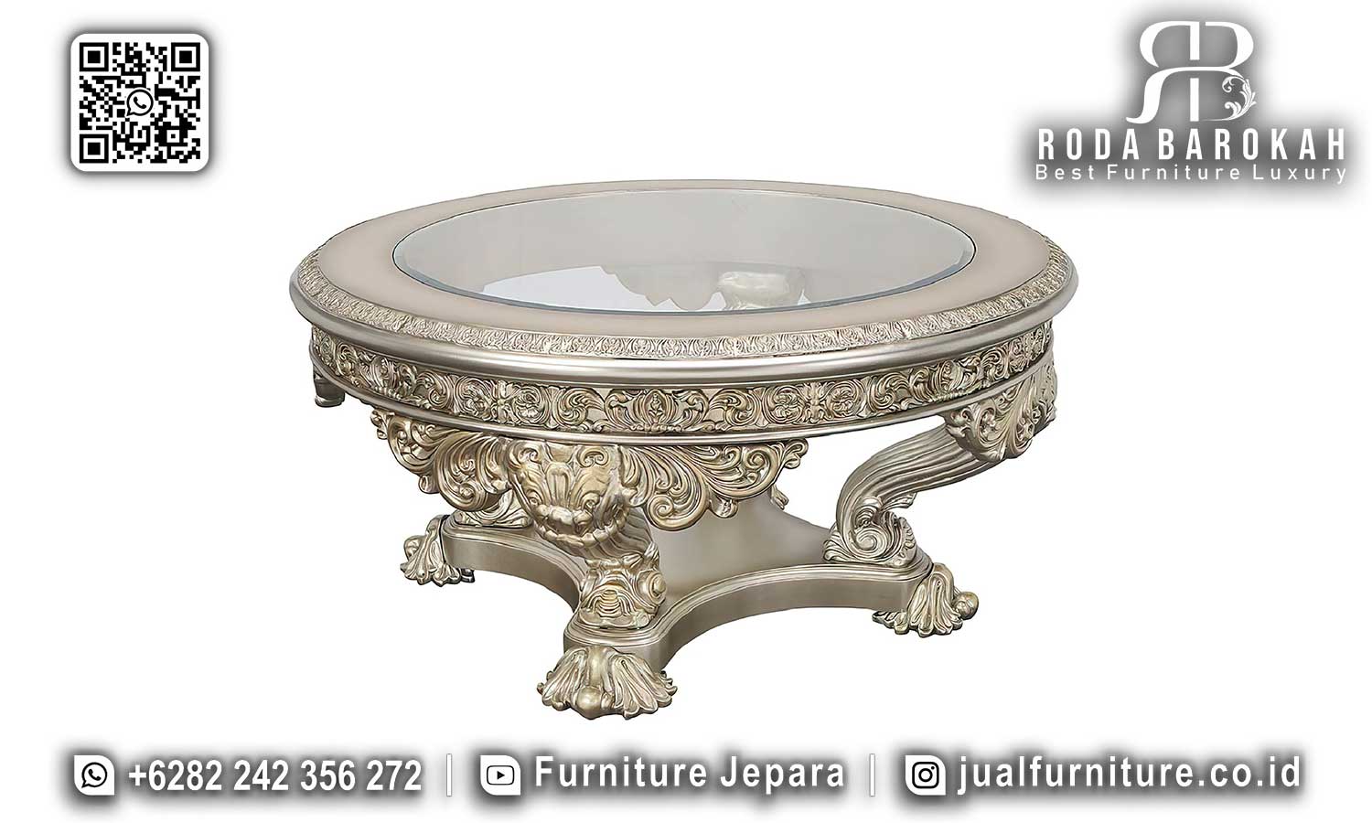 Sofa Tamu Klasik Jati Jepara Bourbon Karya Jepara STM-929