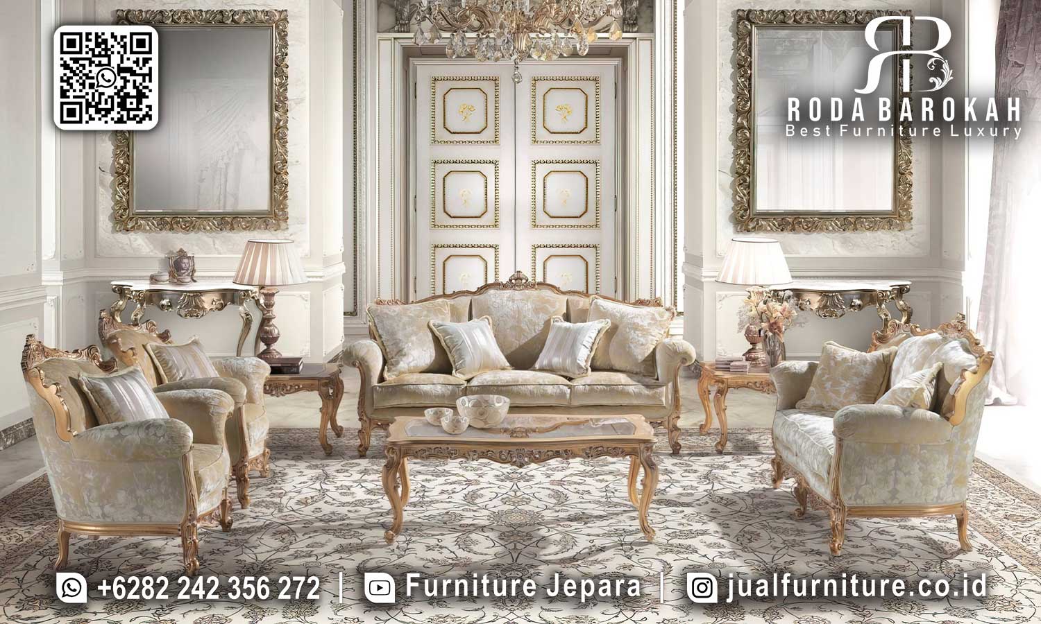 Sofa Tamu Mewah Portofino Awet Digunakan STM-932