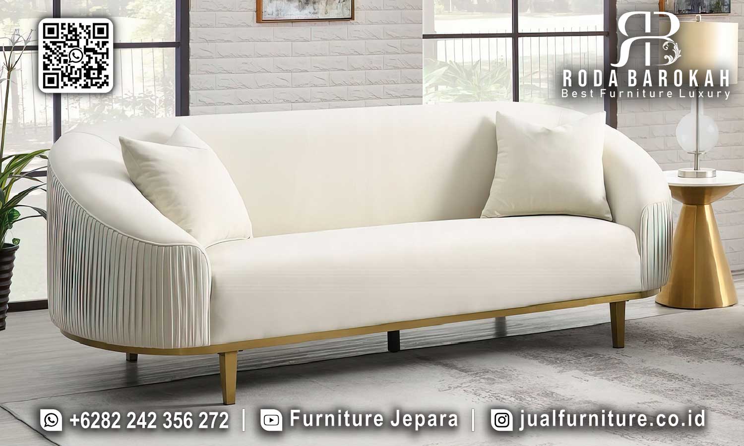 Sofa Tamu Stainless Modern Monaco Sentuhan Elegan STM-916