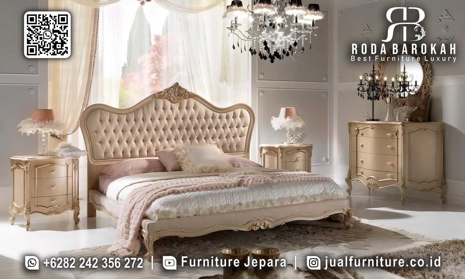 Tempat Tidur Mewah Modern Noblesse Craftsmanship Jepara STT-524