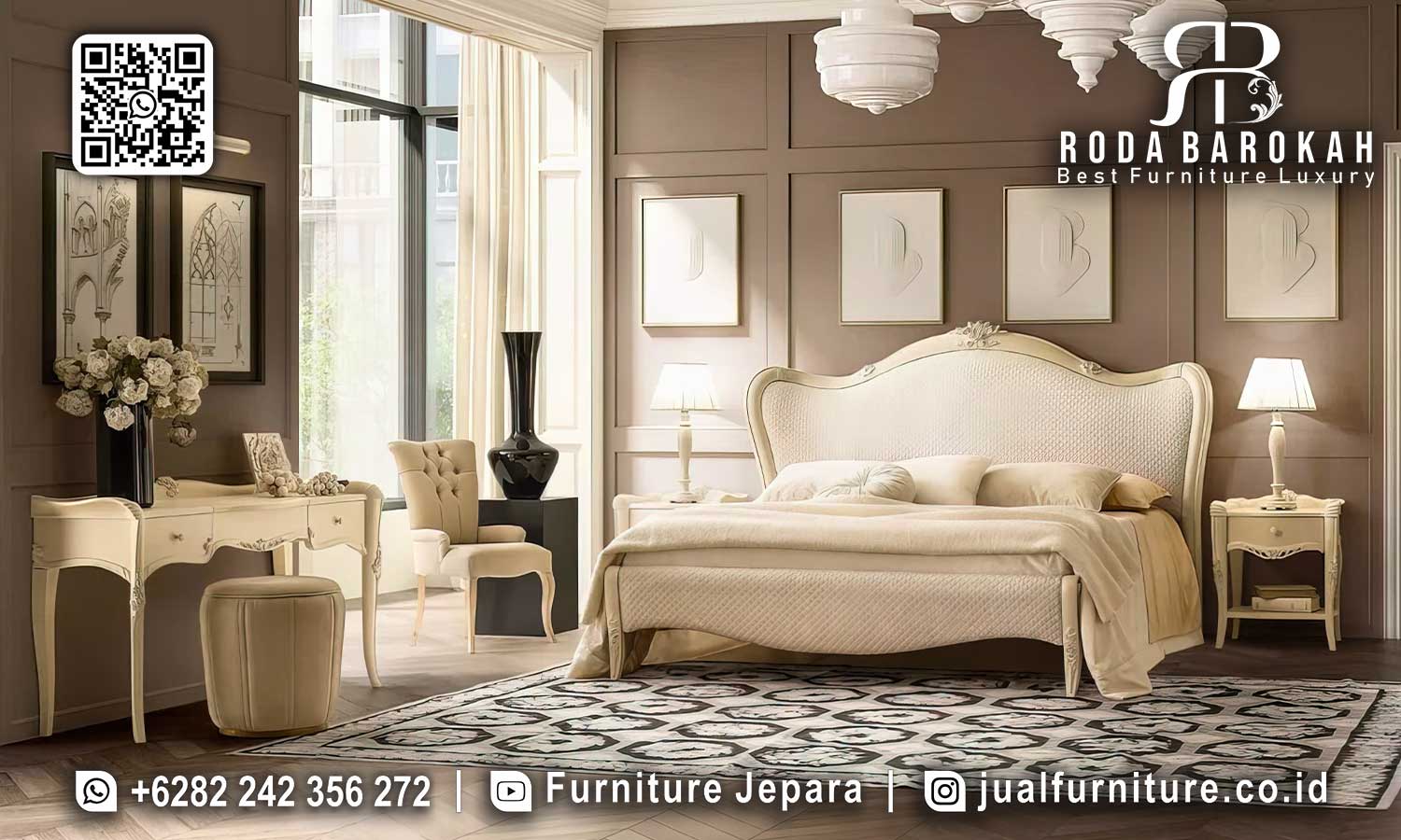 Desain Tempat Tidur Mewah Cordoba Pengerjaan Halus STT-477